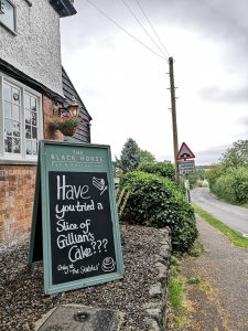 white horse pub and tearoom at foxton village shop and yoghurt 


