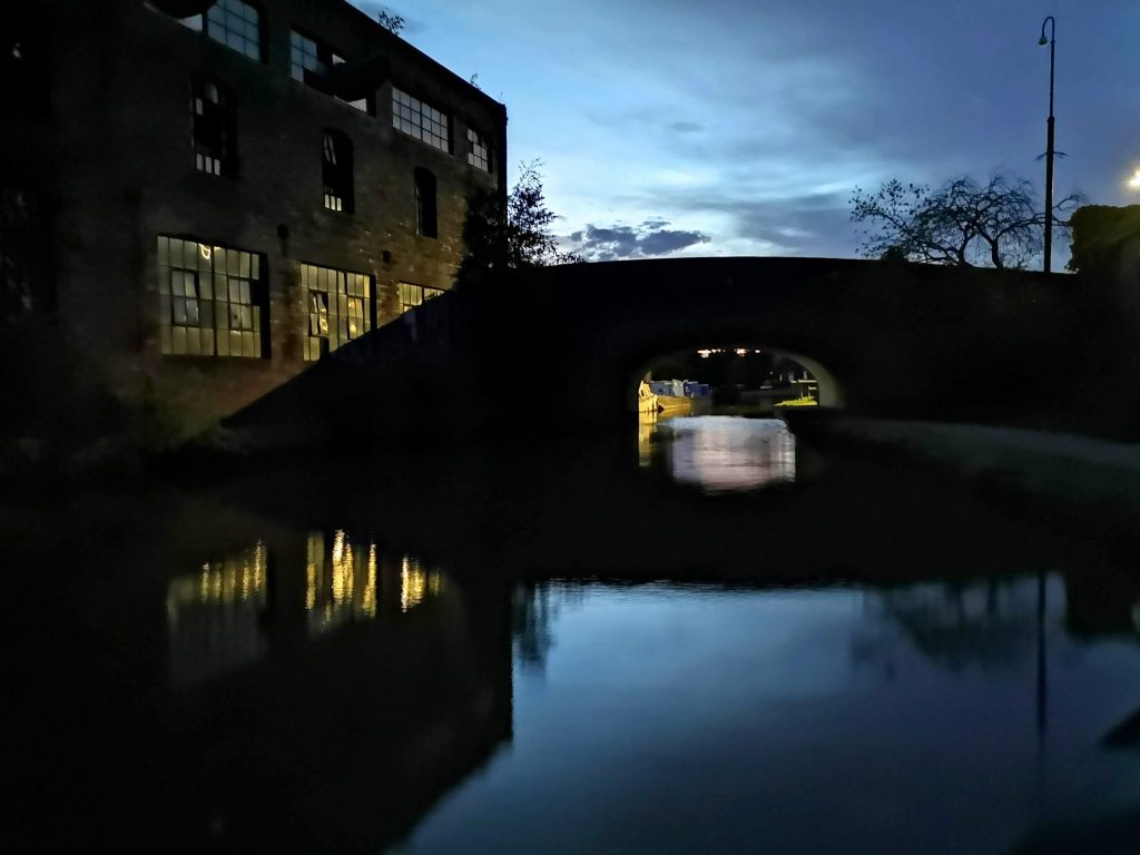 nighttime on the canal 