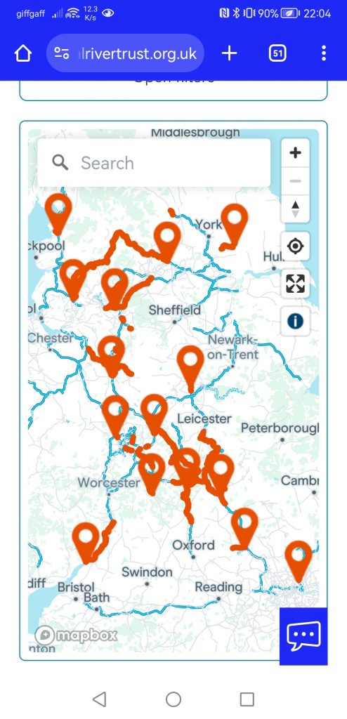 map of canal closure